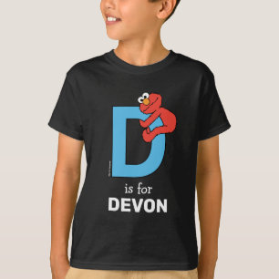 Elmo Alphabet   D Blue T-Shirt