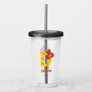 Elmo Alphabet   D Duck Acrylic Tumbler