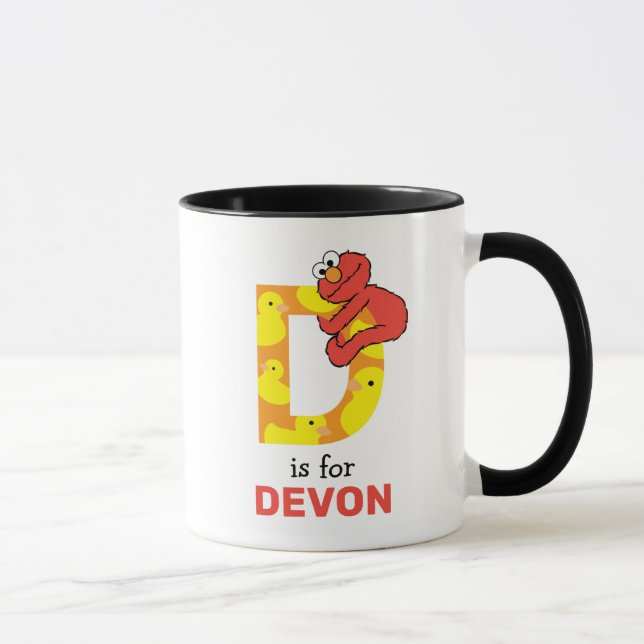 Elmo Alphabet | D Duck Mug (Right)