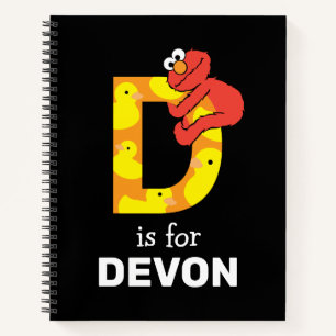 Elmo Alphabet   D Duck Notebook