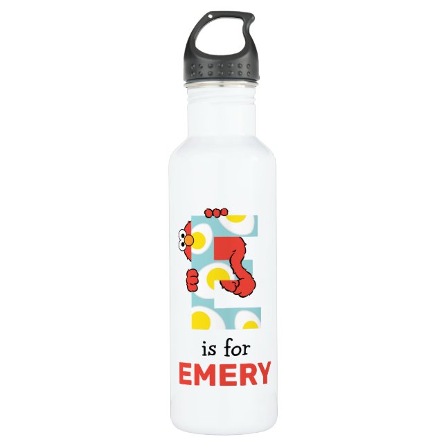 Elmo Alphabet | E Eggs 710 Ml Water Bottle (Front)
