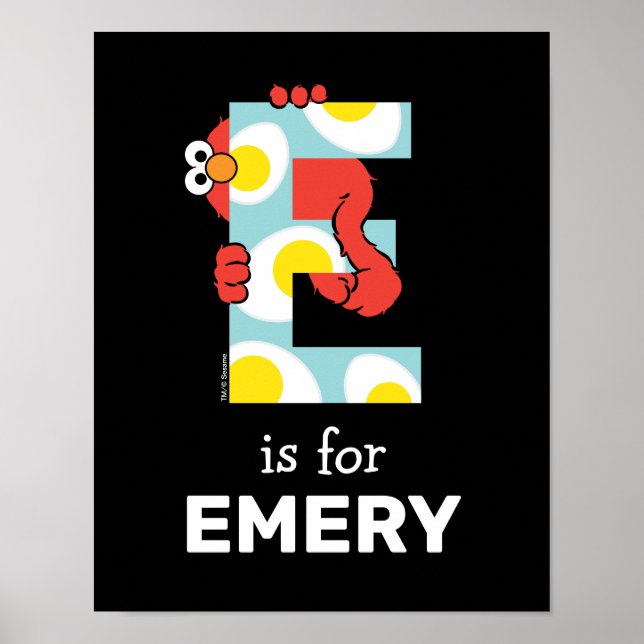 Elmo Alphabet | E Eggs Poster (Front)