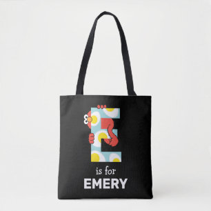 Elmo Alphabet   E Eggs Tote Bag
