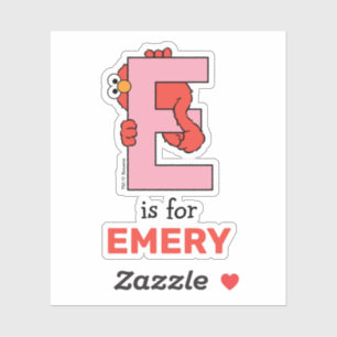 Elmo Alphabet   E Pink