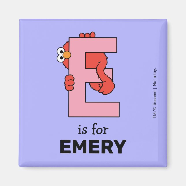 Elmo Alphabet | E Pink Magnet (Front)