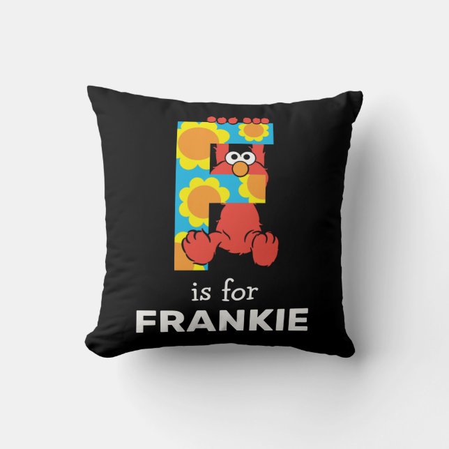 Elmo Alphabet | F Flowers Cushion (Front)