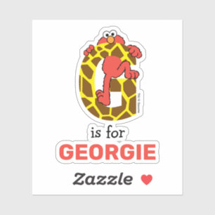 Elmo Alphabet   G Giraffe