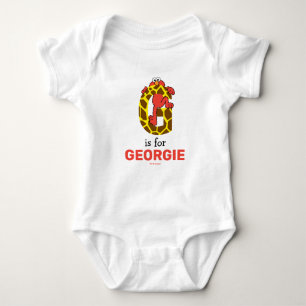 Elmo Alphabet   G Giraffe Baby Bodysuit