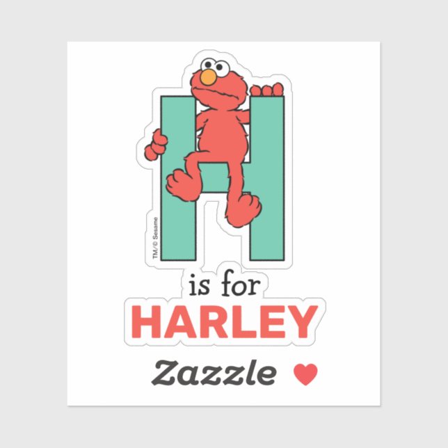 Elmo Alphabet | H Green (Sheet)