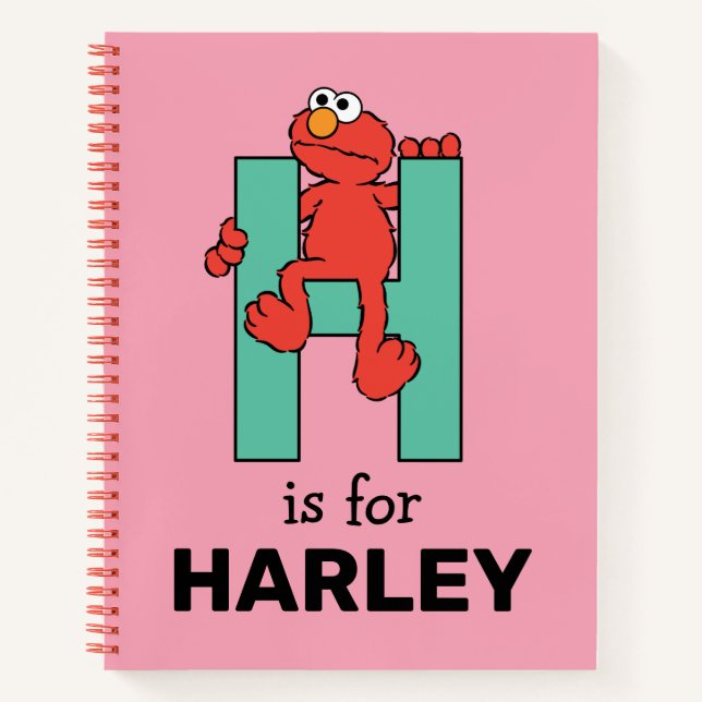Elmo Alphabet | H Green Notebook (Front)