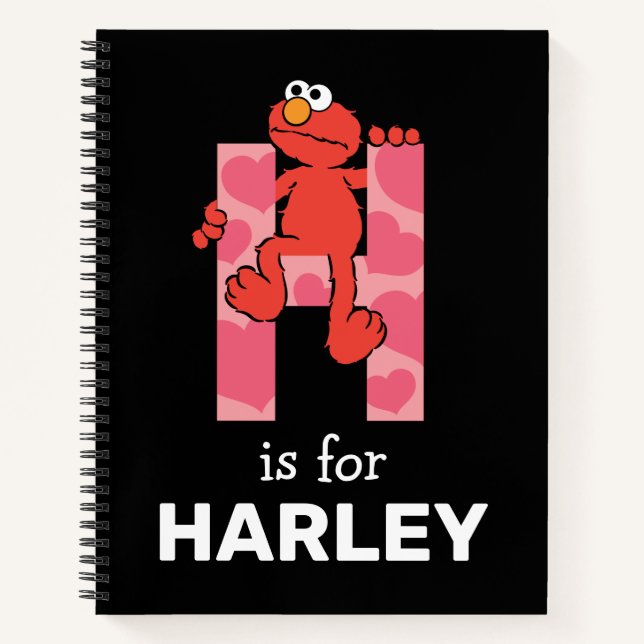 Elmo Alphabet | H Hearts Notebook (Front)