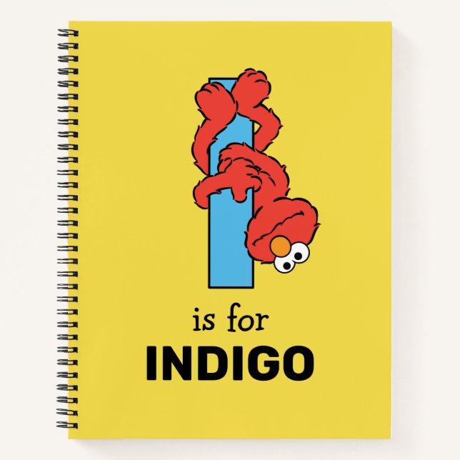 Elmo Alphabet | I Blue Notebook (Front)