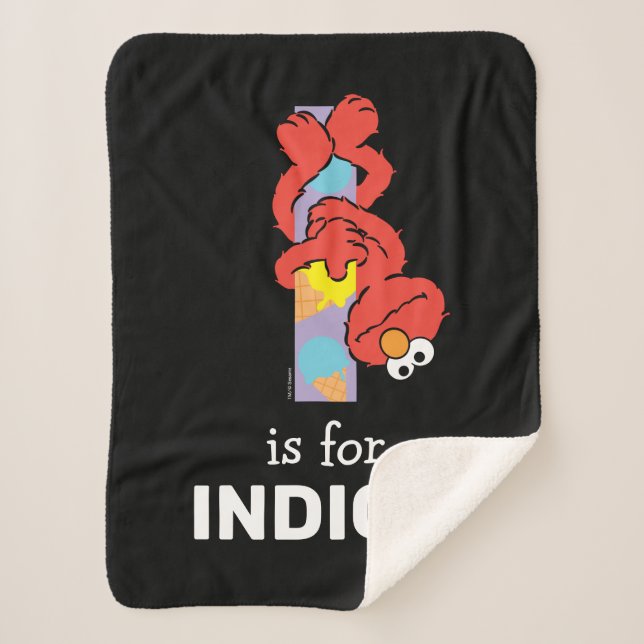 Elmo Alphabet | I Ice Cream Sherpa Blanket (Front)