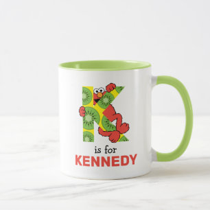 Elmo Alphabet   K Kiwi Mug