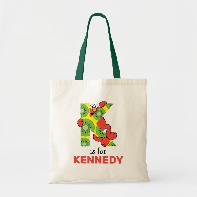 Elmo Alphabet | K Kiwi Tote Bag (Front)