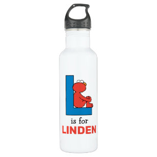 Elmo Alphabet   L Blue 710 Ml Water Bottle