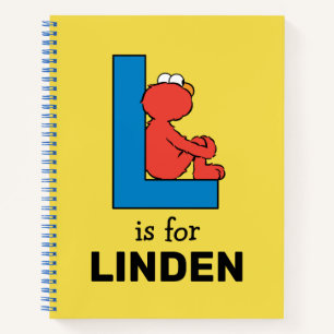 Elmo Alphabet L Blue Notebook