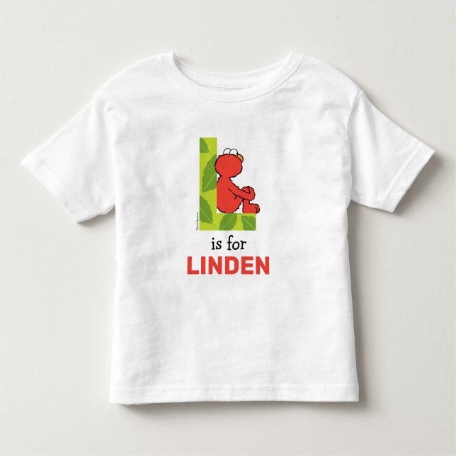 Elmo Alphabet | L Leaf Toddler T-Shirt (Front)