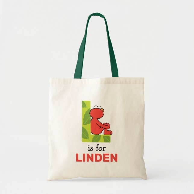 Elmo Alphabet | L Leaf Tote Bag (Front)
