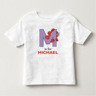 Elmo Alphabet   M Purple Toddler T-Shirt