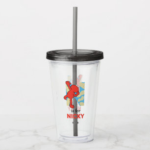 Elmo Alphabet   N Nuts Acrylic Tumbler