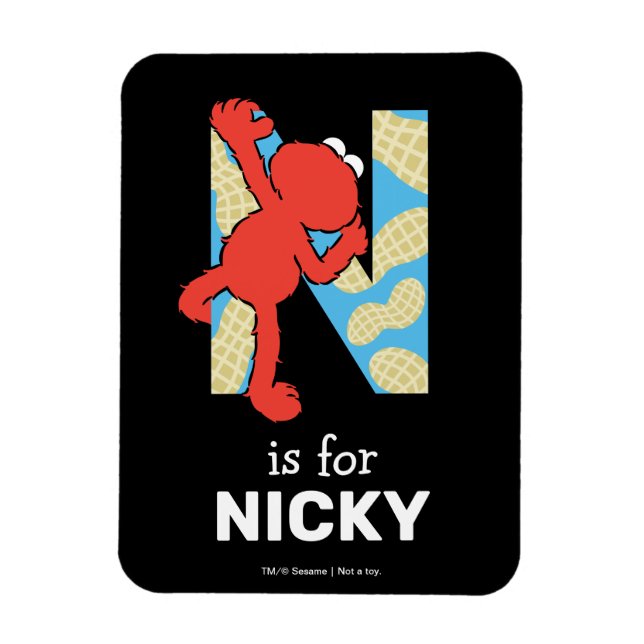 Elmo Alphabet | N Nuts Magnet (Vertical)