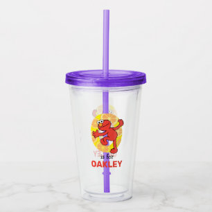 Elmo Alphabet   O Orange Acrylic Tumbler