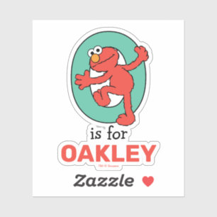 Elmo Alphabet   O Teal
