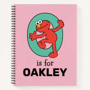 Elmo Alphabet   O Teal Notebook