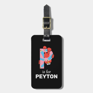 Elmo Alphabet P Pencil Luggage Tag