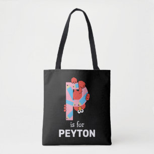 Elmo Alphabet   P Pencil Tote Bag