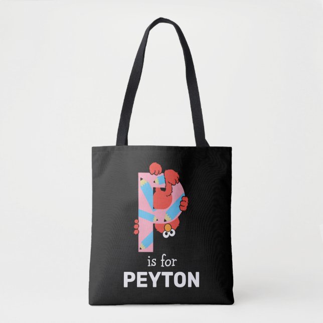 Elmo Alphabet | P Pencil Tote Bag (Front)