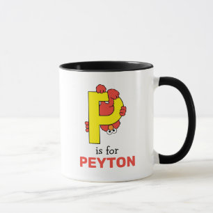 Elmo Alphabet   P Yellow Mug