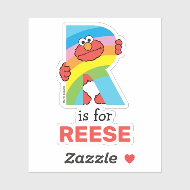 Elmo Alphabet | R Rainbow (Sheet)