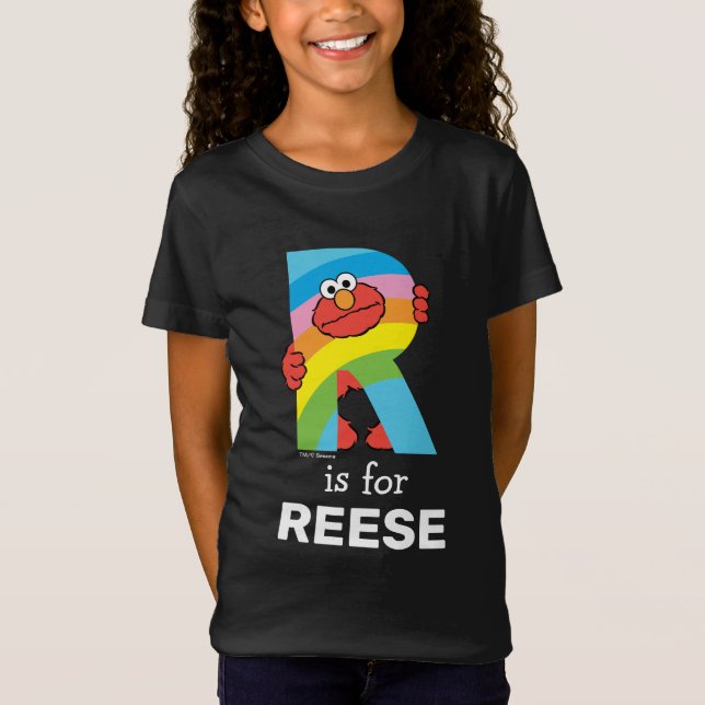 Elmo Alphabet | R Rainbow T-Shirt (Front)