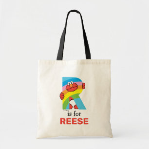Elmo Alphabet   R Rainbow Tote Bag