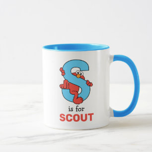 Elmo Alphabet   S Blue Mug