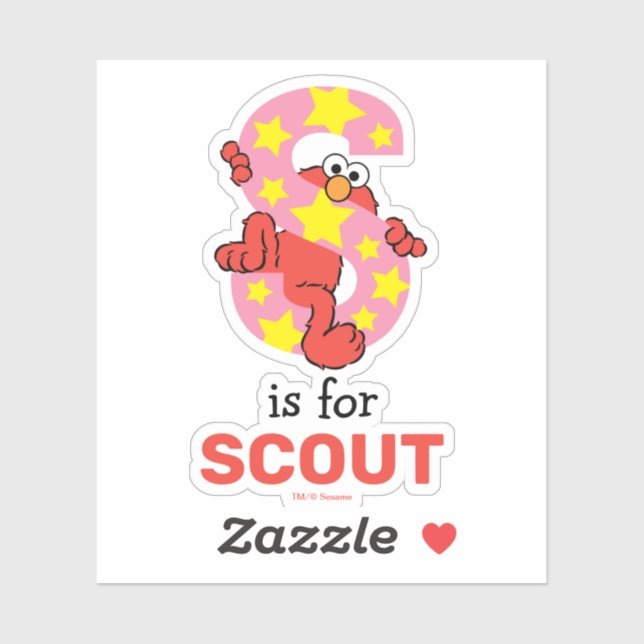 Elmo Alphabet | S Star (Sheet)