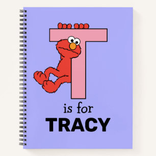 Elmo Alphabet   T Pink Notebook