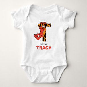 Elmo Alphabet   T Tiger Baby Bodysuit
