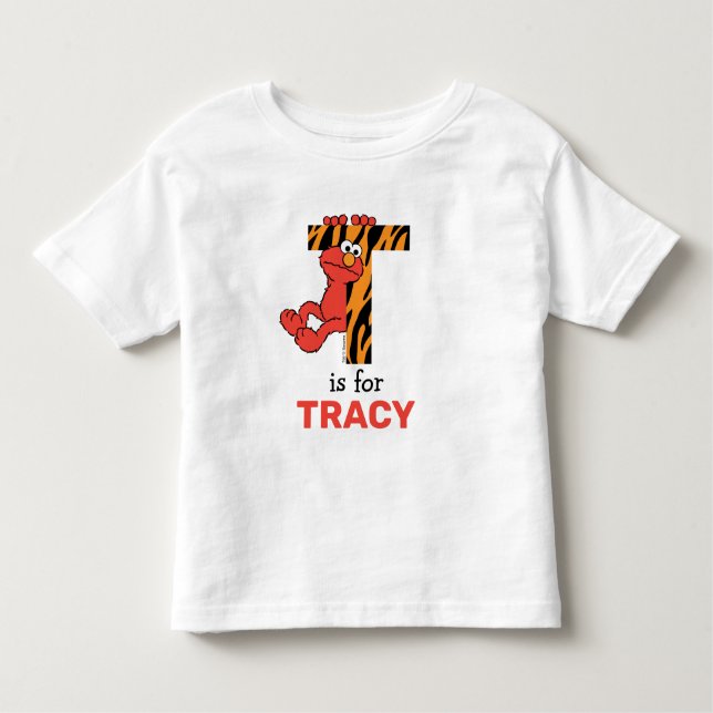 Elmo Alphabet | T Tiger Toddler T-Shirt (Front)