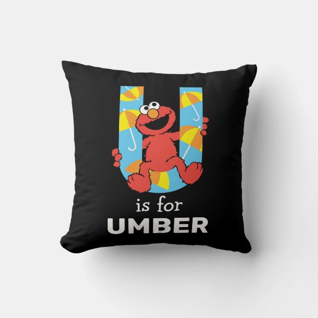 Elmo Alphabet | U Umbrella Cushion (Front)