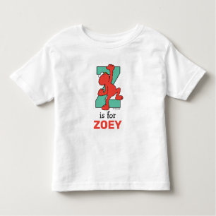 Elmo Alphabet   Z Teal Toddler T-Shirt