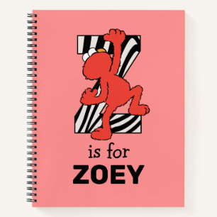 Elmo Alphabet Z Zebra Notebook