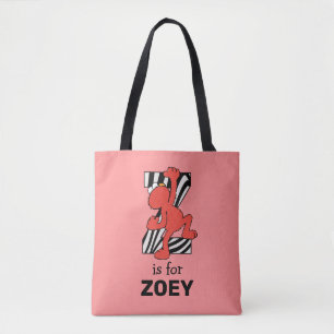 Elmo Alphabet   Z Zebra Tote Bag