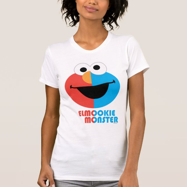 Elmo and Cookie Half Face T-Shirt (Front)