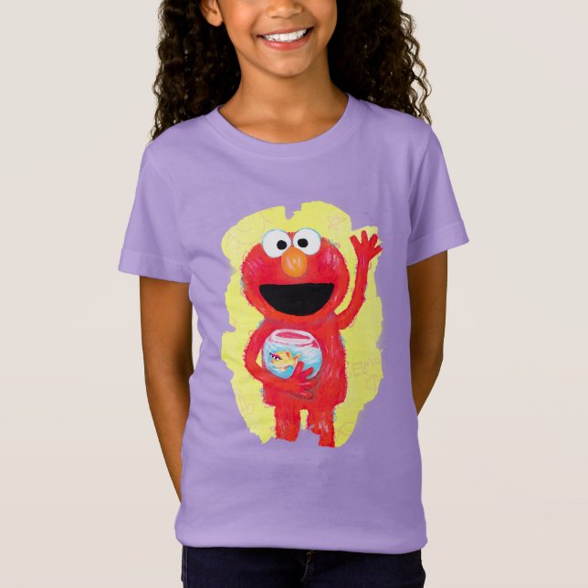 Elmo and Dorothy Sesame Street Character Art T-Shirt (Front)