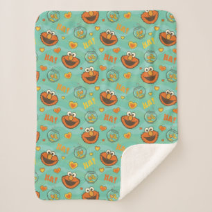 Elmo and Goldfish Pattern Sherpa Blanket