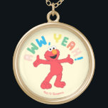Elmo | Aww, Yeah! Gold Plated Necklace<br><div class="desc">This cute Sesame Street design features Elmo   © 2021 Sesame Workshop. www.sesamestreet.org</div>