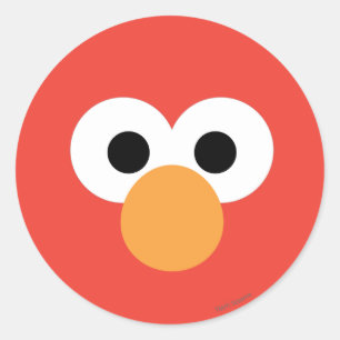 Elmo Big Face Classic Round Sticker
